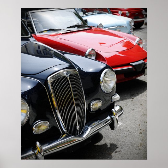 Pôster Carros vintage (Frente)