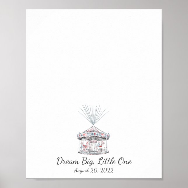 Poster Carrossel Fingerprint Guest Book (Frente)
