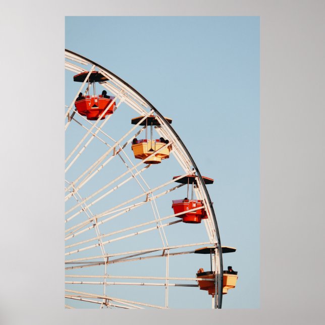 Poster Carrossel vermelho e castanho (Frente)