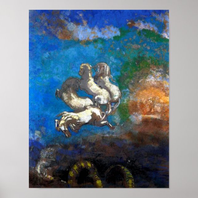 Poster Carruagem de Apolo, Redon (Frente)