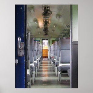 Poster Carruagem de trem Tailândia... Viagem do Sudeste