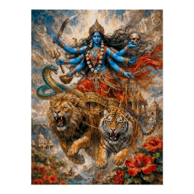 Pôster Carruagem Divina Kali (Frente)