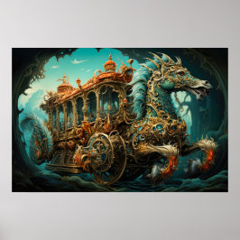 Poster Carruagems De Ornamentados De Pulverização De Cava