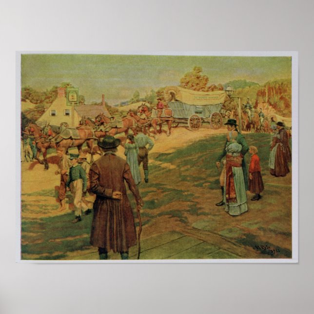 Pôster Carrying Powder to Perry at Lake Erie, 1911 (Frente)