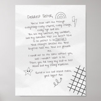 Poster Carta à Irmã