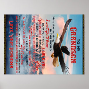 Poster Carta Ao Meu Avô Presente, Amor Menino Dotado Idei