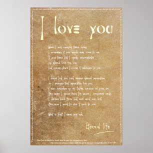 Poster Carta de amor