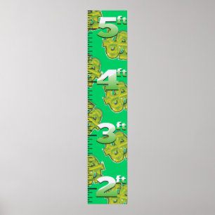 Pôster Carta de crescimento do dólar dos EUA