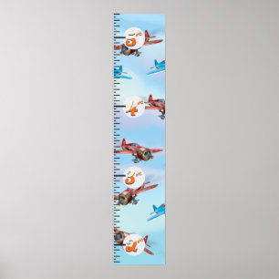 Pôster Carta de crescimento dos Bi-Aviões