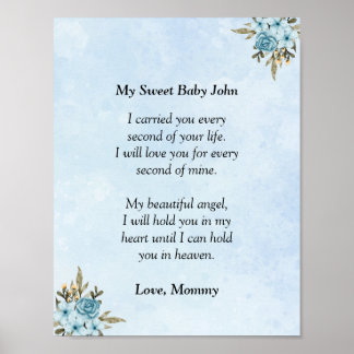 Poster Carta de pêsames para o meu bebê Angel