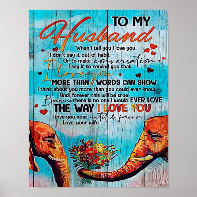 Poster Carta Para Marido | Desdecoração Familiar Legal (Frente)