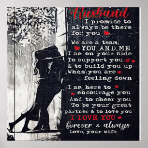 Poster Carta Para Marido Desdecoração Familiar Legal