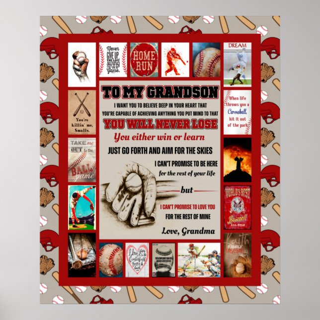 Poster Carta Personalizada Para O Meu Grande Filho Presen (Frente)