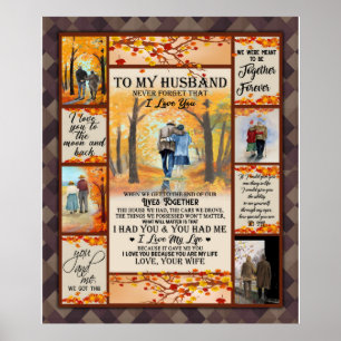 Poster Carta Personalizada Para O Meu Marido Valentine Da