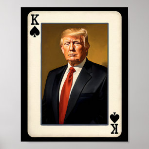 Poster Carta Rei Trump - Presidencial Donald Trump Único