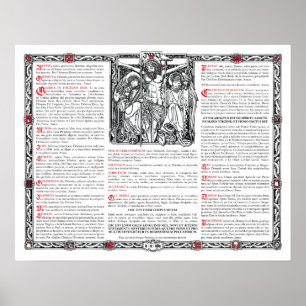 Pôster Cartão Center do altar