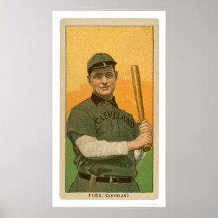 Pôster Cartão de basebol 1909 do súbito de Elmer