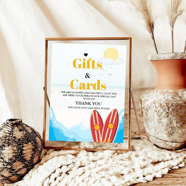 Poster Cartão de Bebê Praia e Presente Obrigado Sinal de  (Criador carregado)