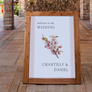 Poster Cartão de Boas-Vindas de Casamento Imprimível Flor
