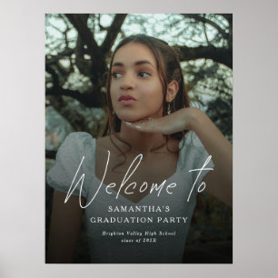 Poster Cartão de Boas-Vindas para Festa de Formatura com
