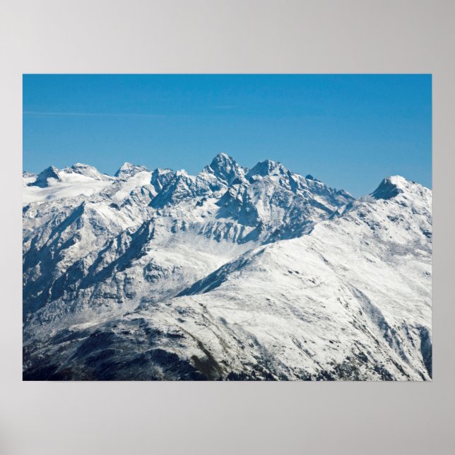 Poster Cartão de Férias de Suiça Snow Davos (Frente)