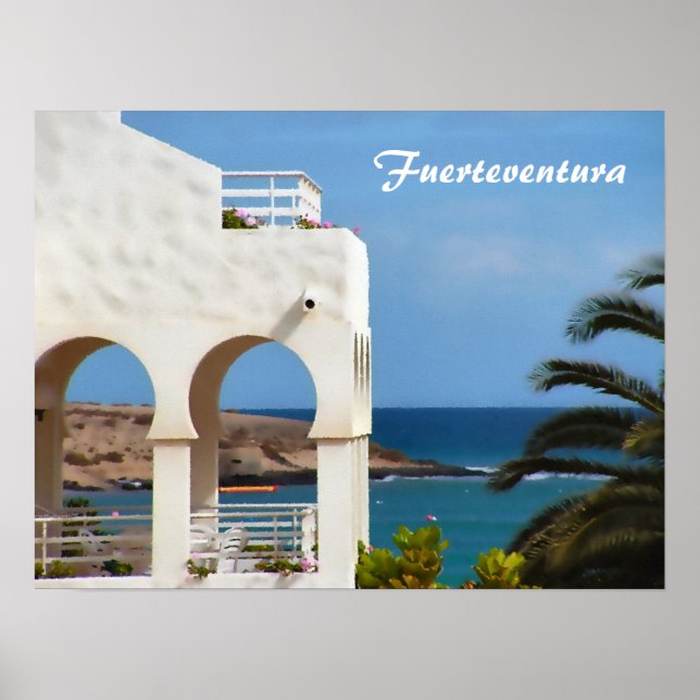 Poster Cartão de Fuerteventura (Frente)