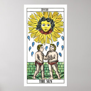 Pôster Cartão de The Sun Tarot