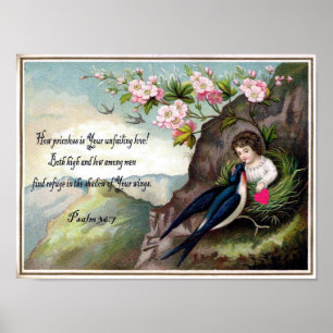 Poster Cartão dos namorados do vintage