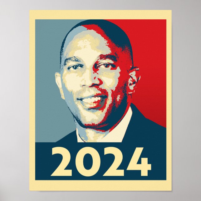Poster Cartão Hakeem Jeffries 2024 (Frente)