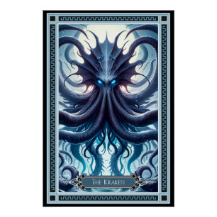 Pôster Cartão Kraken Tarot