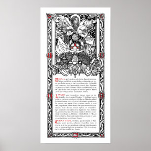 Poster Cartão lateral do altar do "Aqua"