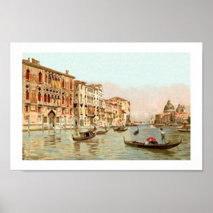 Pôster Cartão Palazzo Franchetti Venezia Veneza do