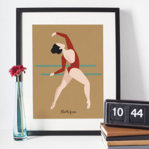 Poster Cartão-postal Ballerina Personalizado