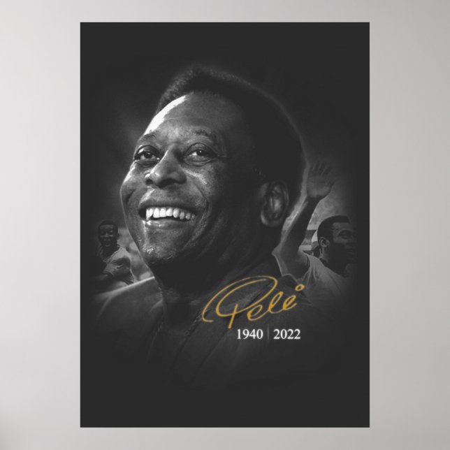 Poster Cartão Postal Camiseta Pelé - 1940-2022  (Frente)