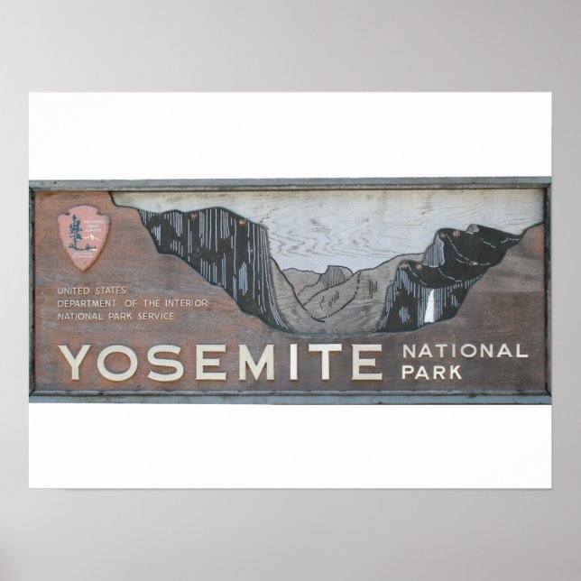 Poster Cartão-postal de boas-vindas do Yosemite (Frente)