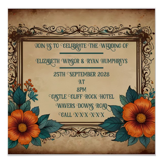 Pôster Cartão Postal de Convite (Frente)