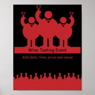 Poster Cartão postal de promoção de eventos de Provando d