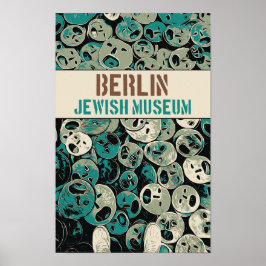Poster Cartão postal do Museu Judaico de Berlim Alemanha