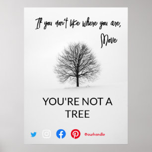 Poster cartão postal engraçado de imóveis, você não é uma
