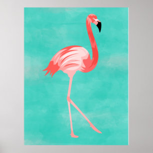 Poster Cartão postal Flamingo Bird