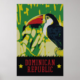Poster Cartão-postal impressionante da República Dominica