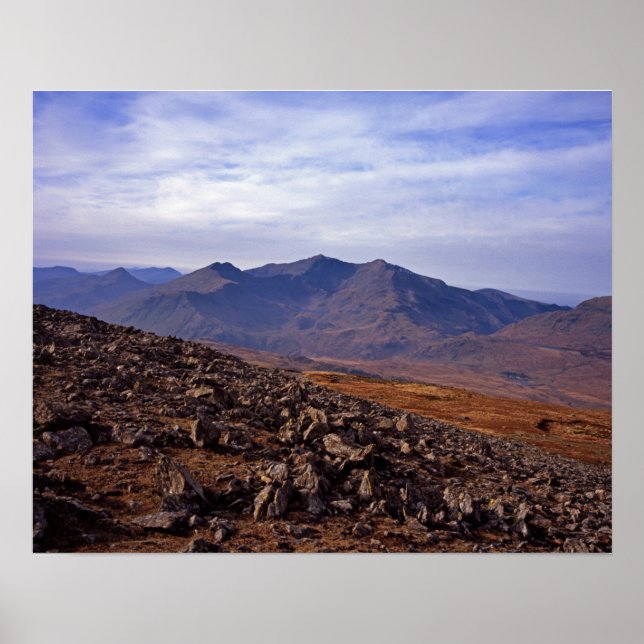 Poster Cartão postal Snowden North Wales (Frente)