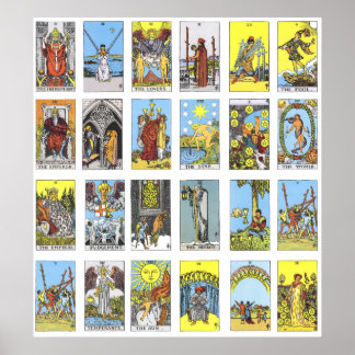 Pôster Cartão Tarot