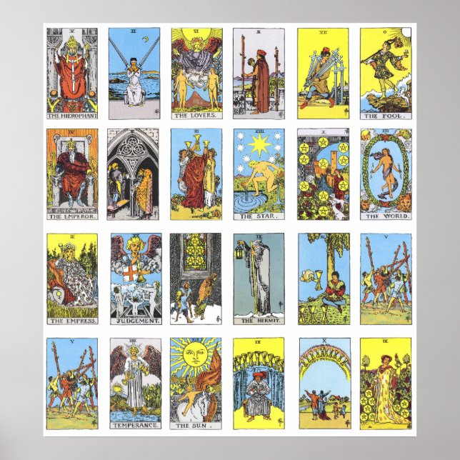 Pôster Cartão Tarot (Frente)
