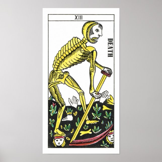 Pôster Cartão Tarot de Morte (Frente)