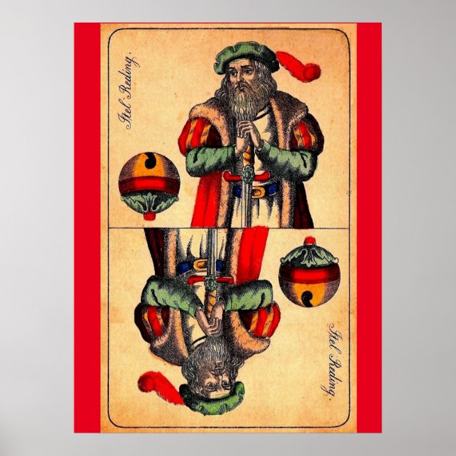 Pôster Cartão tarot do século XIX n.º 2 (Frente)