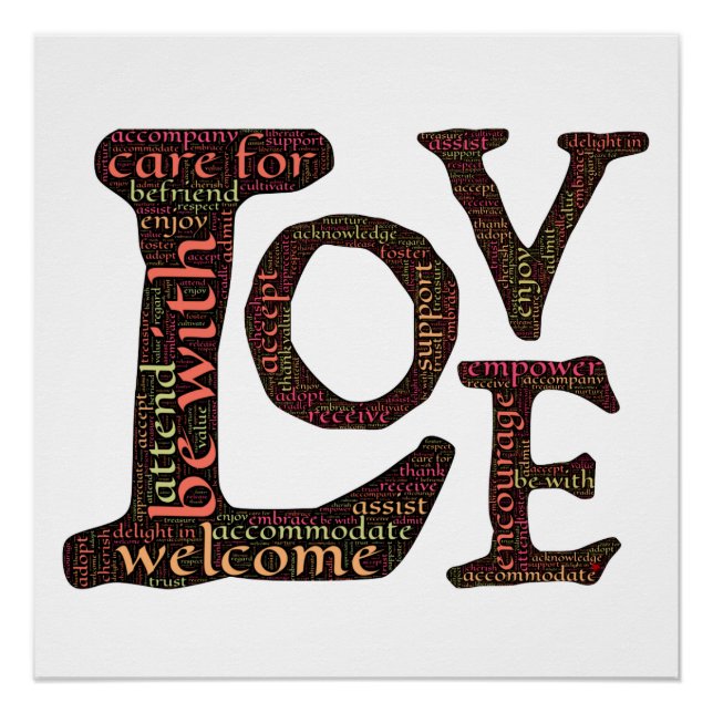 Pôster Cartas de amor: Expressões de amor incondicional (Frente)