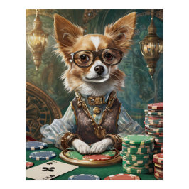 Pôster Cartas de Contagem, Steampunk Chihuahua