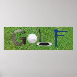 Poster Cartas de golfe