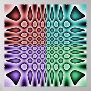 Pôster Cartaz 52x52 ou Menor, Círculos Abstratos & Lágrim